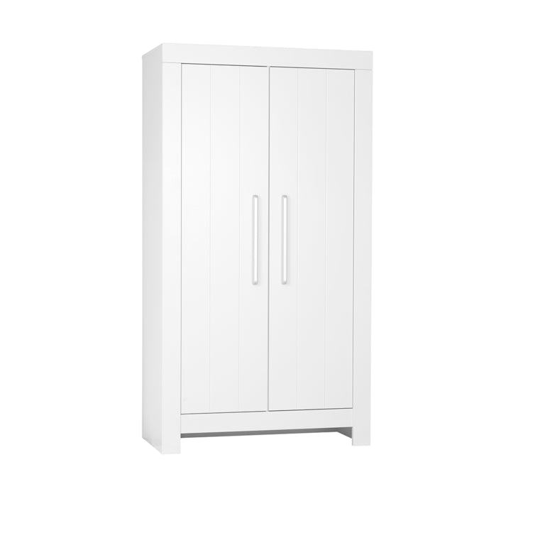 Chambre complète lit bébé évolutif - commode à langer - armoire Pinio Calmo Blanc - vue 8