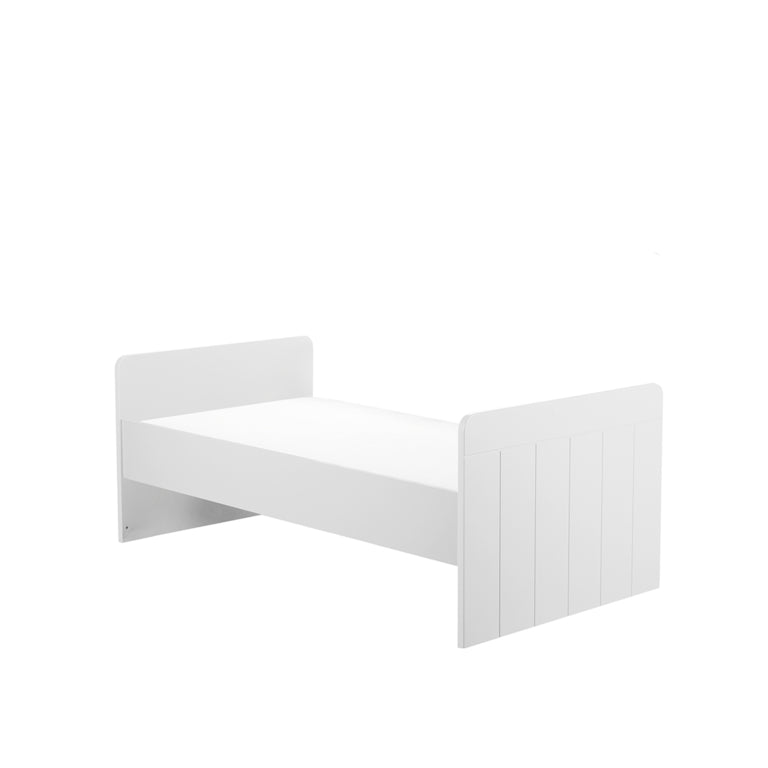 Chambre complète lit bébé évolutif - commode à langer - armoire Pinio Calmo Blanc - vue 5