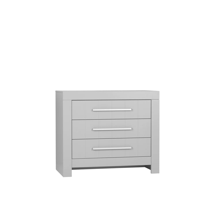 Chambre complète lit bébé évolutif - commode à langer - armoire Pinio Calmo Gris - vue 5