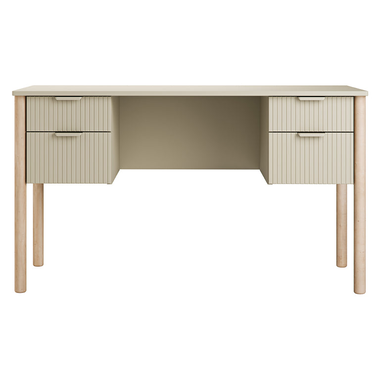Bureau 4 tiroirs Pinio Miloo Champagne - vue 2