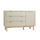 Commode 3 tiroirs 1 porte Pinio Miloo Champagne