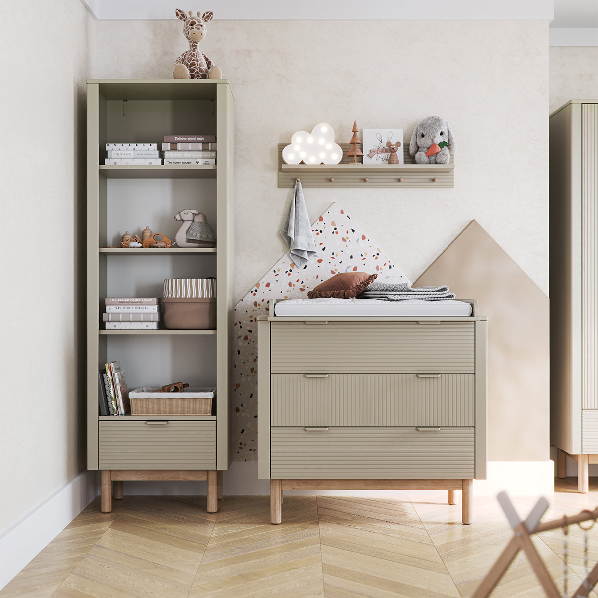 Commode 3 tiroirs Pinio Miloo Champagne - vue 4