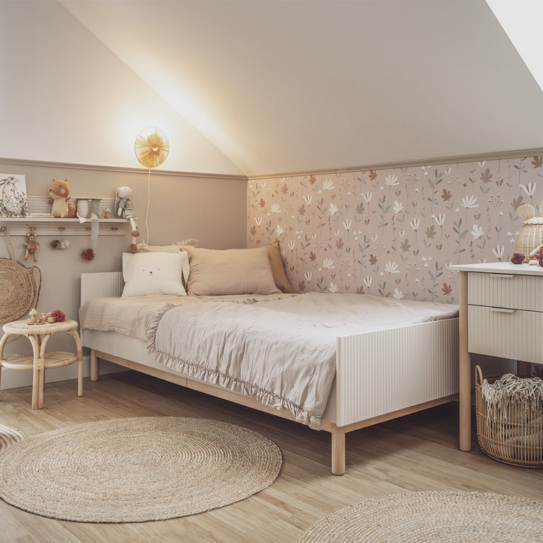 Lit 90x200 sommier inclus Pinio Miloo Champagne - vue 3