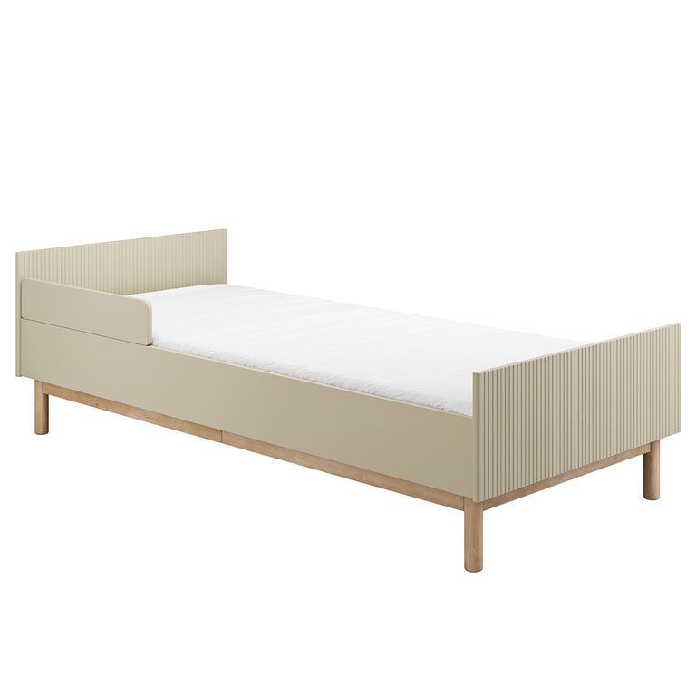 Lit 90x200 sommier inclus Pinio Miloo Champagne - vue 2