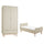 Lit évolutif 70x140 et armoire 2 portes Pinio Miloo Champagne