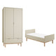 Lit évolutif 70x140 et armoire 2 portes Pinio Miloo Champagne