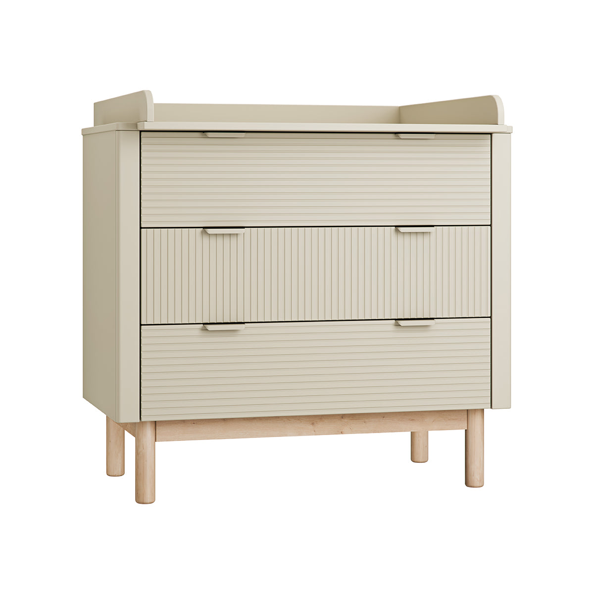 Commode 3 tiroirs Pinio Miloo Champagne - vue 2