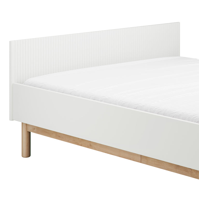 Lit 120x200 sommier inclus Pinio Miloo Blanc - vue 3
