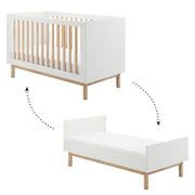 Lit évolutif 70x140 Pinio Miloo Blanc