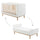 Lit évolutif 70x140 Pinio Miloo Blanc