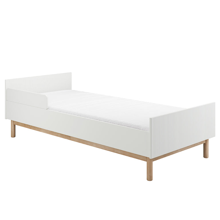 Lit 90x200 sommier inclus Pinio Miloo Blanc - vue 2