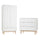 Commode 3 tiroirs et armoire 2 portes Pinio Miloo Blanc