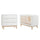 Lit évolutif 60x120 et commode 3 tiroirs Pinio Miloo Blanc