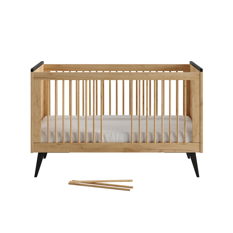 Lit évolutif 70x140 Pinio Retro Bois - vue 3