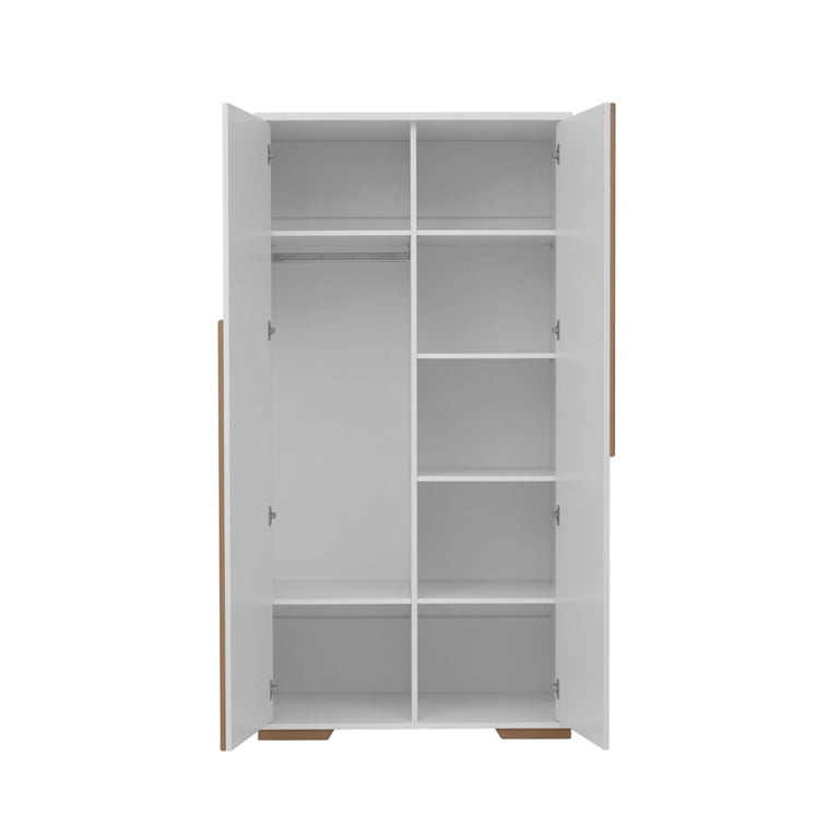 Armoire Pinio Snap Blanc et bois - vue 2