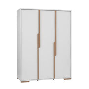 Armoire 3 portes Pinio Snap Blanc et bois