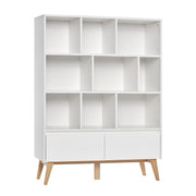 Bibliothèque Pinio Swing - Blanc et bois