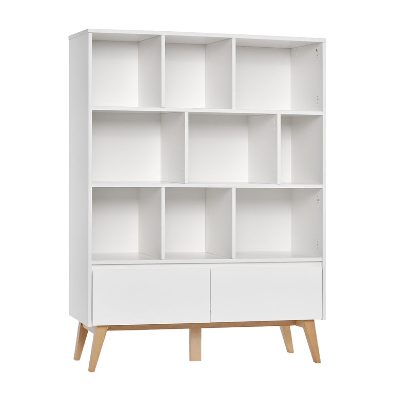 Bibliothèque Pinio Swing - Blanc et bois