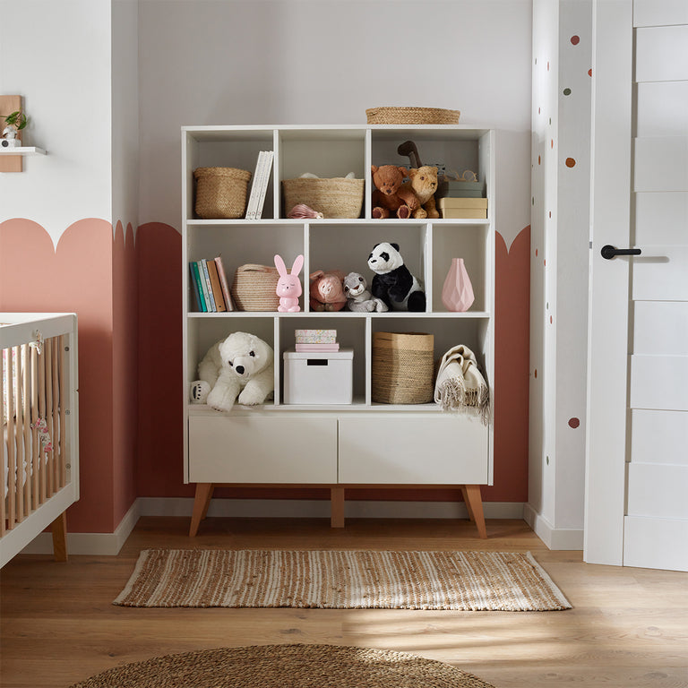 Bibliothèque Pinio Swing - Blanc et bois - vue 2