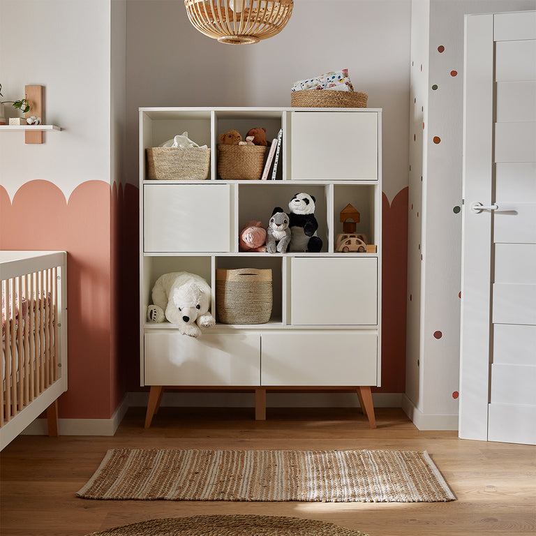 Bibliothèque Pinio Swing - Blanc et bois - vue 3
