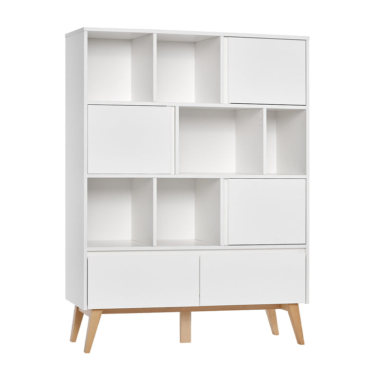 Porte de bibliothèque Pinio Swing - Blanc et bois - vue 3