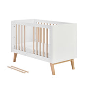 Lit évolutif 60x120 Pinio Swing - Blanc et bois