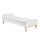Lit 90x200 sommier inclus Pinio Swing - Blanc et bois