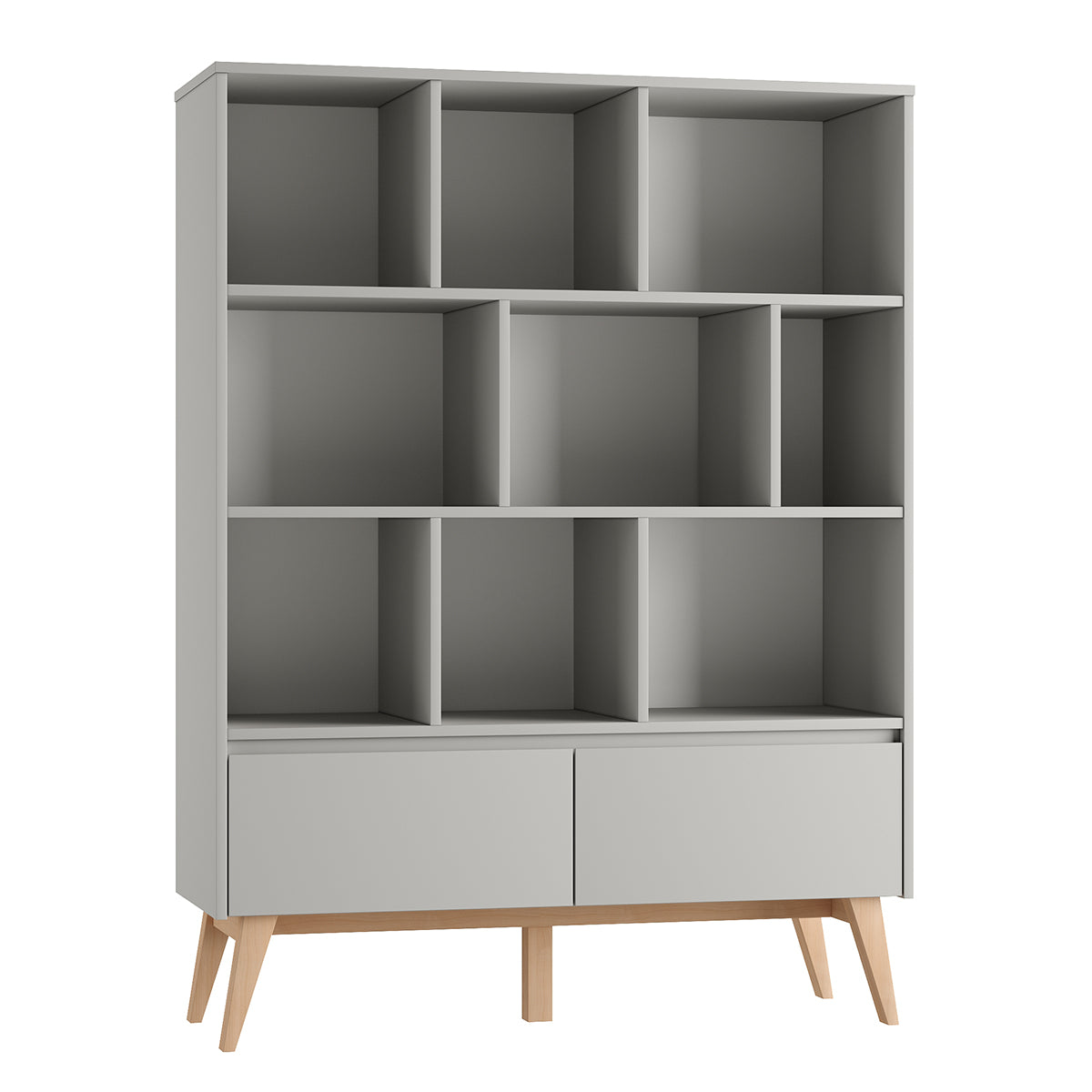Bibliothèque Pinio Swing Gris et bois