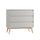 Commode 3 tiroirs Pinio Swing Gris et bois