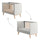 Lit évolutif 60x120 Pinio Swing Gris et bois