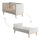 Lit évolutif 70x140 Pinio Swing Gris et bois