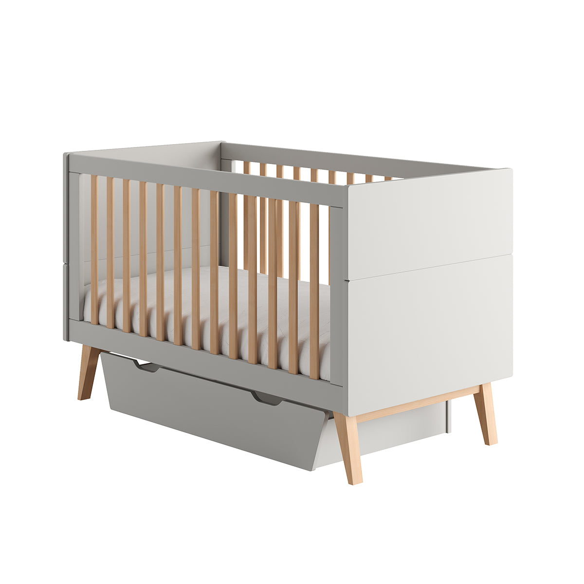 Tiroir de lit 70x140 Pinio Swing Gris - vue 3