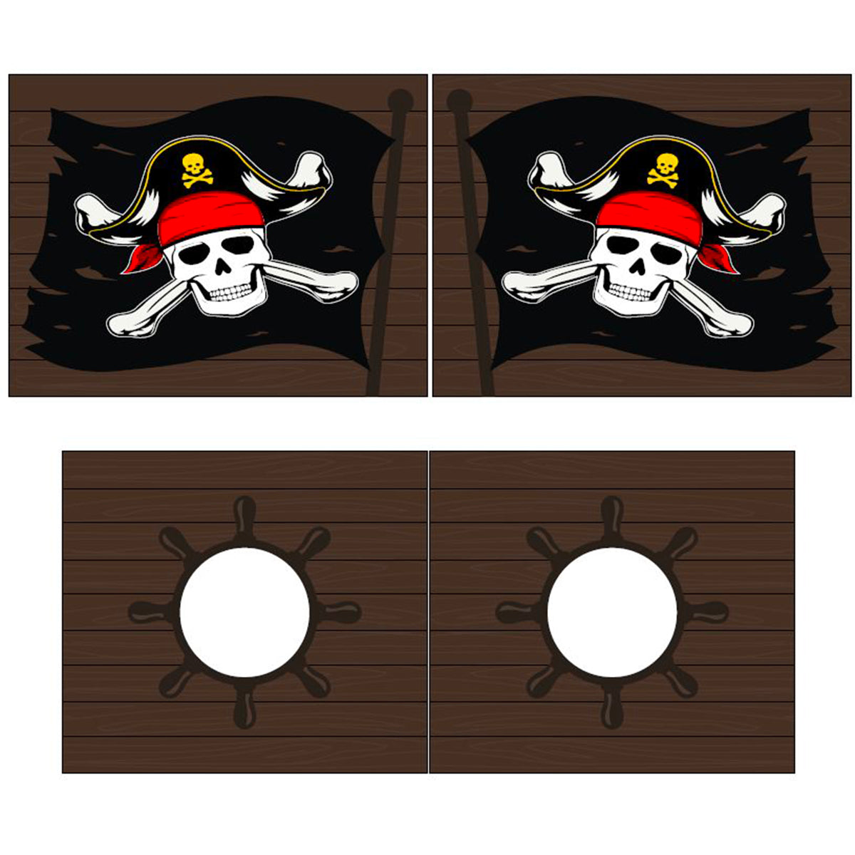 Lit Mi-Hauteur 90x200 sommier inclus housse Pirate Vipack Pino Bois - vue 4