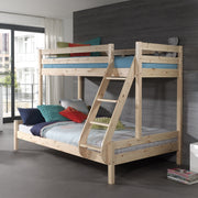 Lit Superposé 90x200 et 140x200 Sommier Inclus Vipack Pino - Bois - vue 2