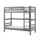 Lit Superposé 90x200 Hauteur 180 cm Sommier Inclus Vipack Pino Gris
