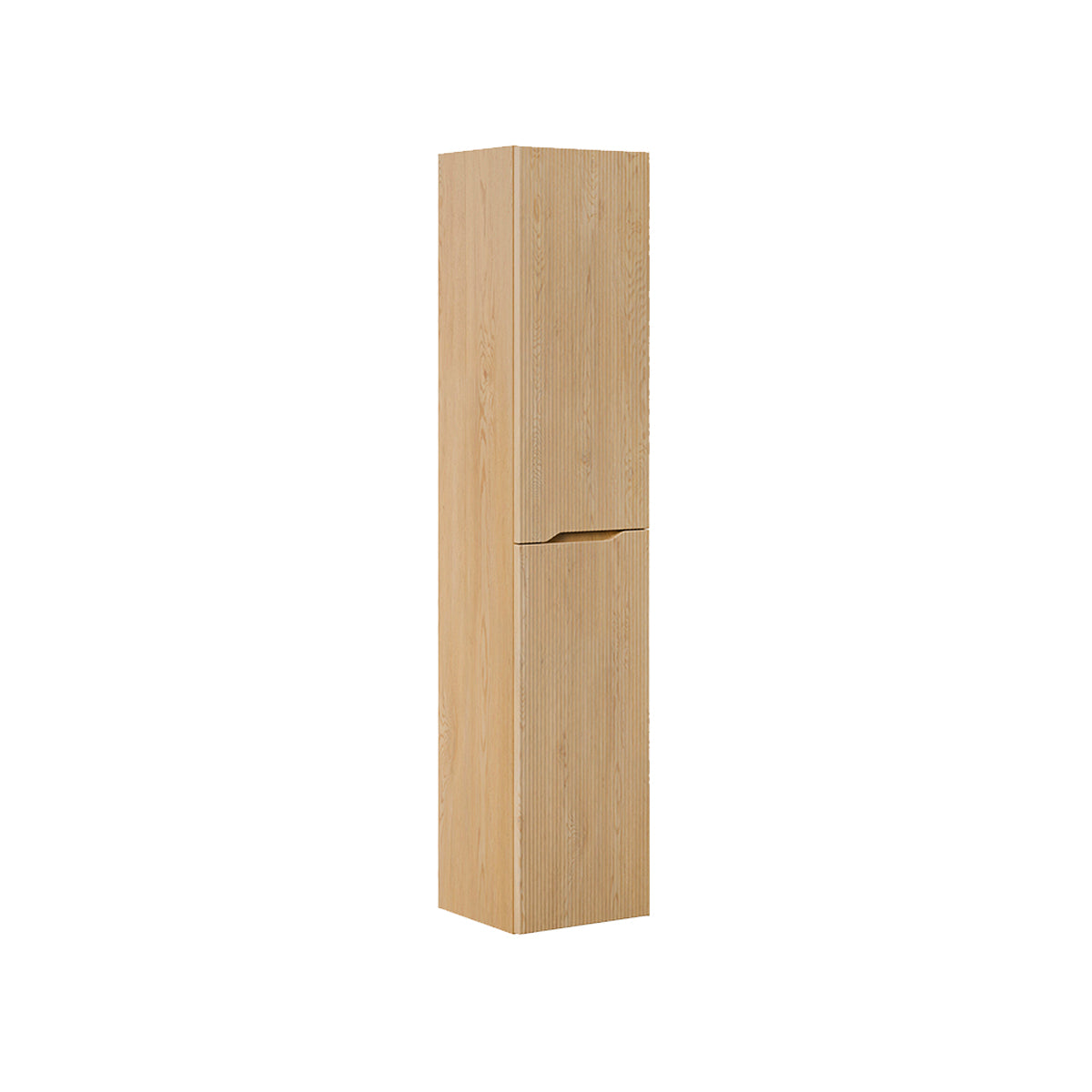 Ensemble meuble simple vasque encastrée 80cm et colonne Isaline Bois - vue 7