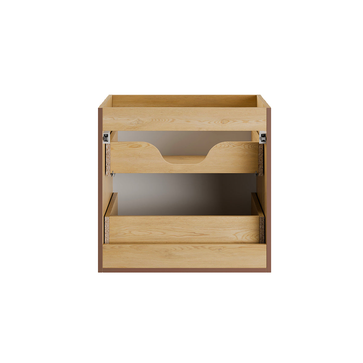 Ensemble meuble double vasque 120cm et colonne Isaline Bois - vue 4