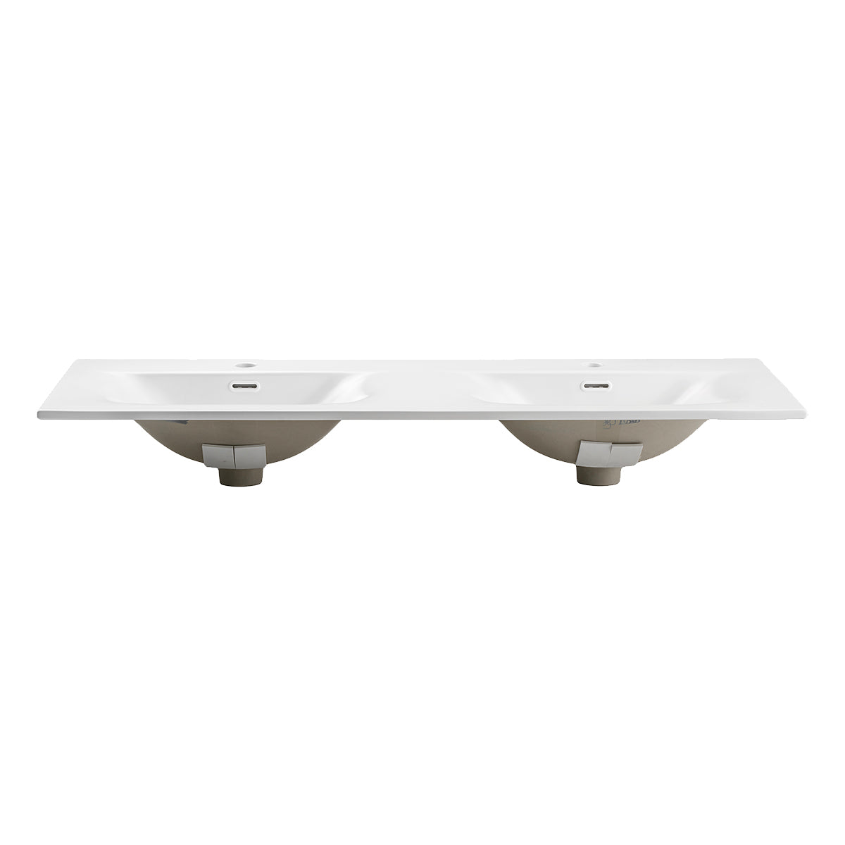 Meuble double vasque encastrée 120cm Isaline Bois - vue 6