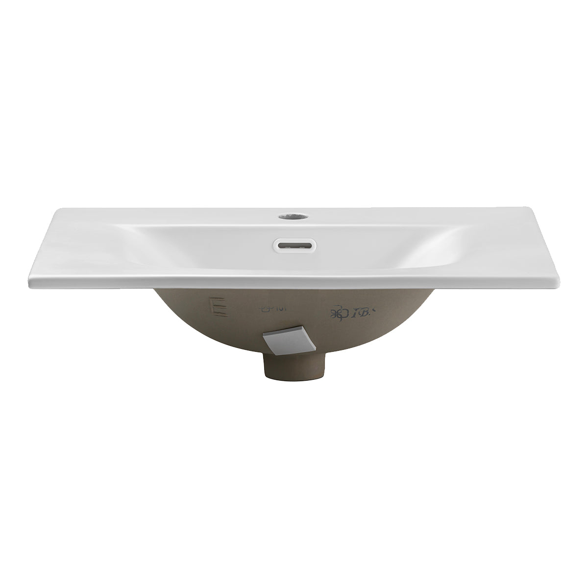 Meuble simple vasque encastrée 60cm Isaline Bois - vue 5