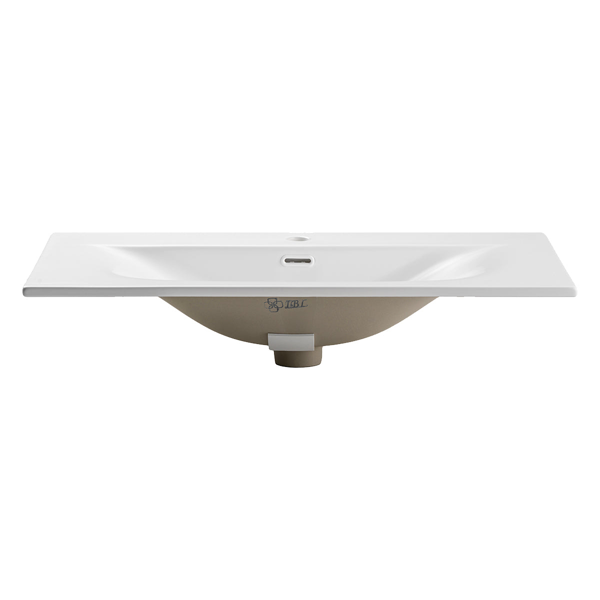 Meuble simple vasque encastrée 80cm Isaline Bois - vue 5