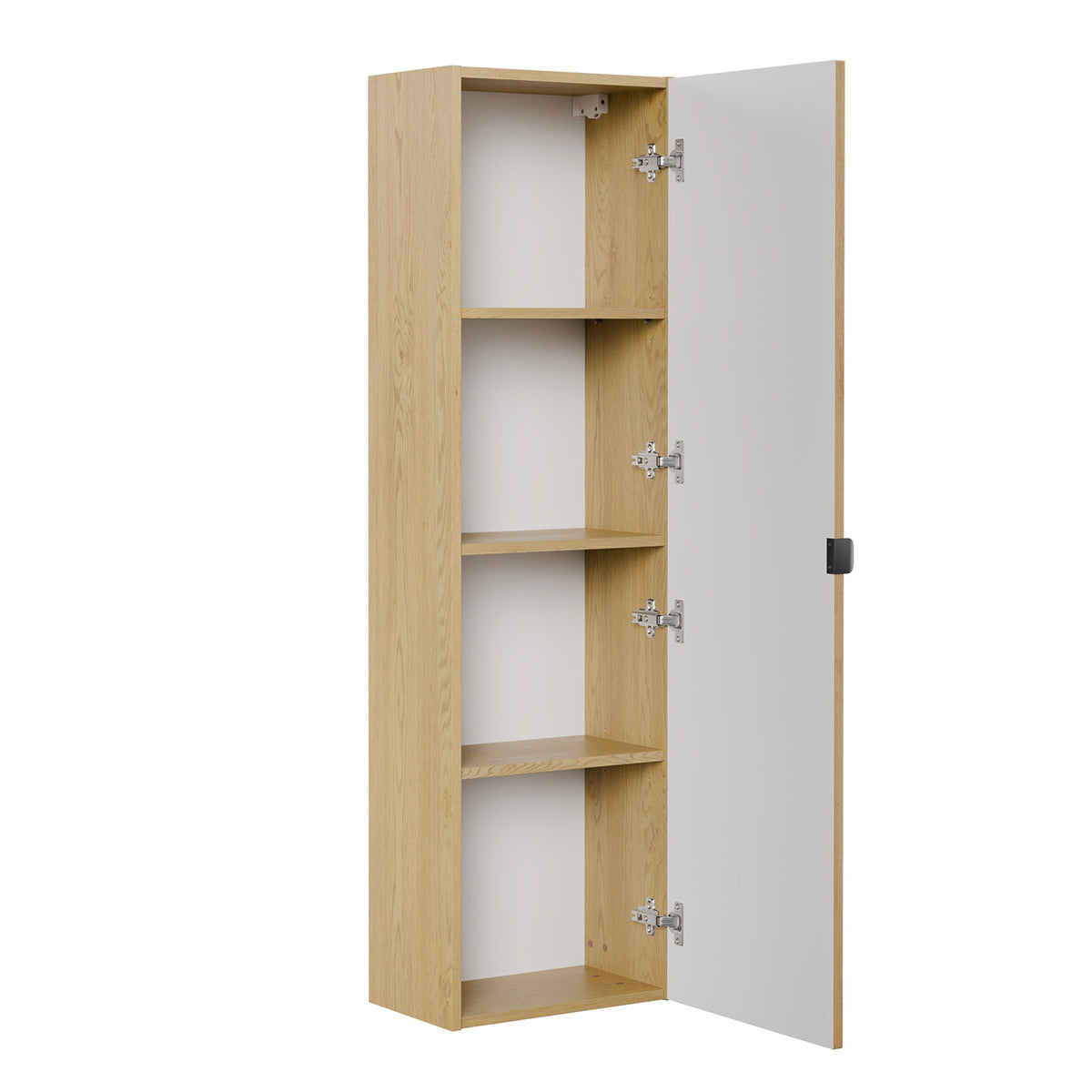 Ensemble meuble simple vasque 80cm et colonne Mila Bois - vue 7