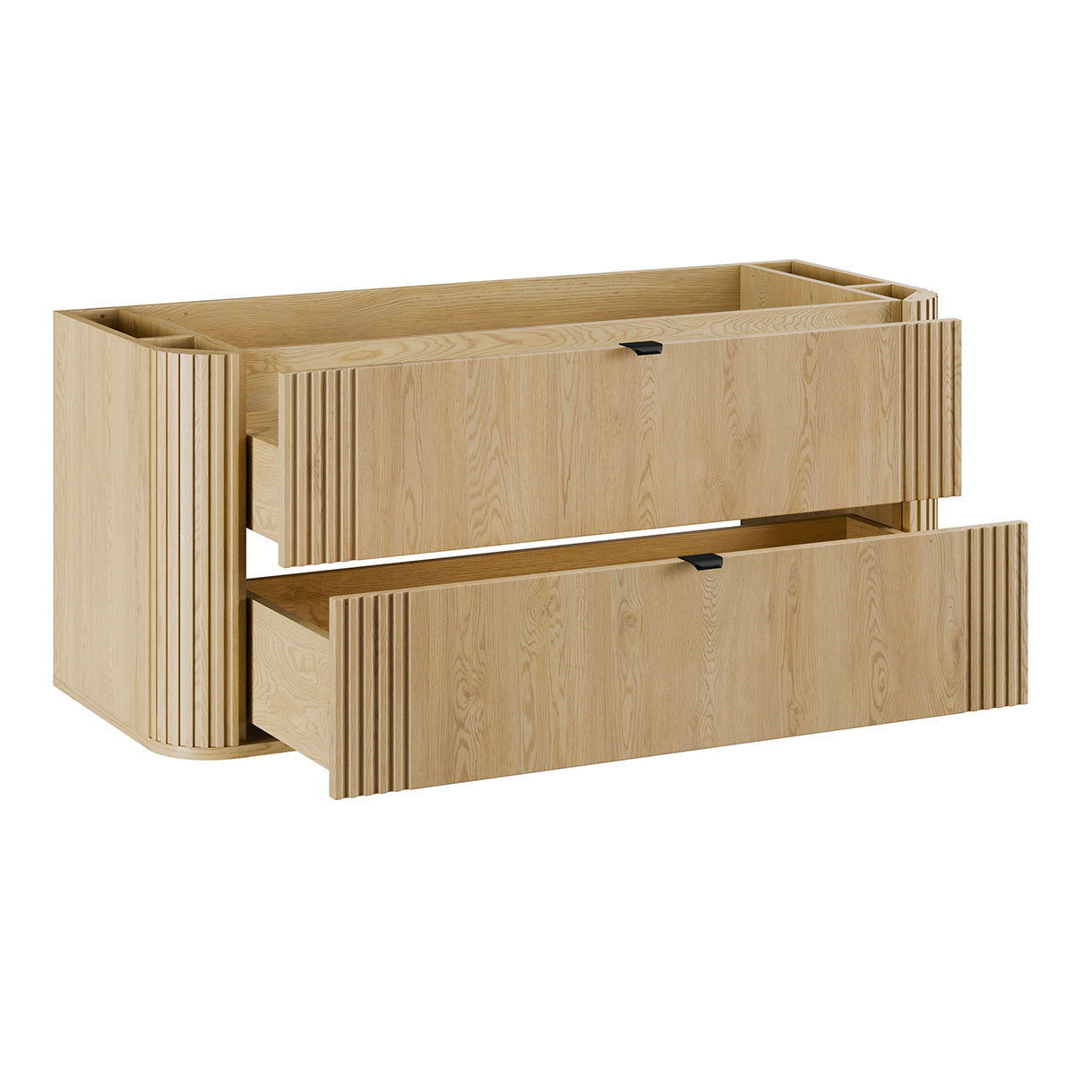 Ensemble meuble sous vasque 120cm et colonne Mila Bois - vue 2