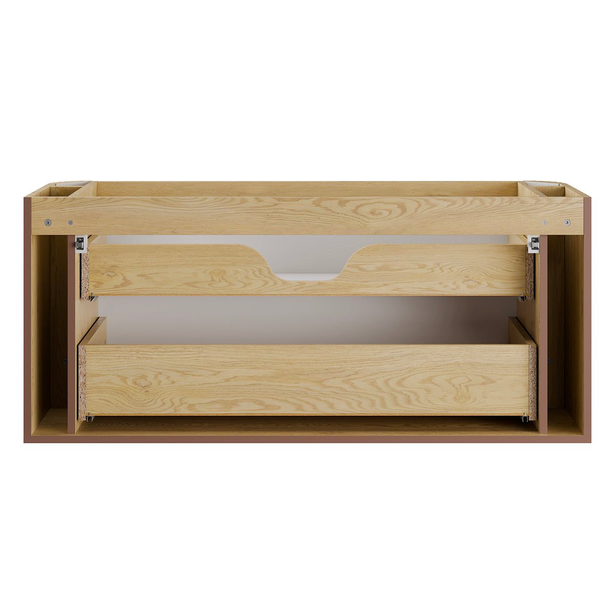 Meuble sous-vasque 120cm plan de toilette Mila Bois - vue 3