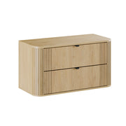 Meuble sous-vasque 100cm plan de toilette Mila Bois