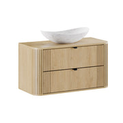 Meuble simple vasque 100cm Mila Bois
