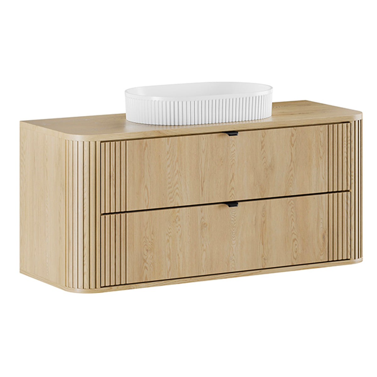 Meuble simple vasque 120cm Mila Bois