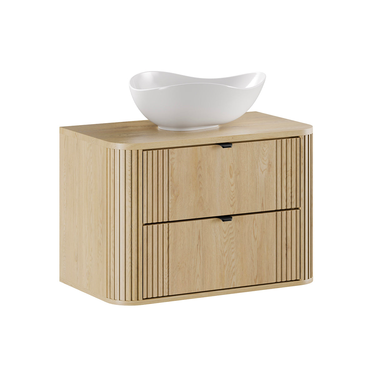 Meuble simple vasque 80cm Mila Bois