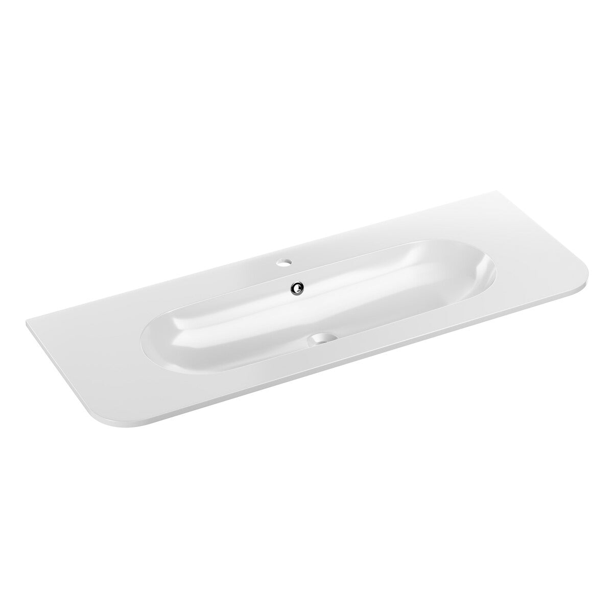 Meuble simple vasque encastrée 120cm Mila Bois - vue 6