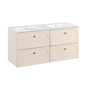 Meuble double vasque encastrée 120cm Sanae Beige sable