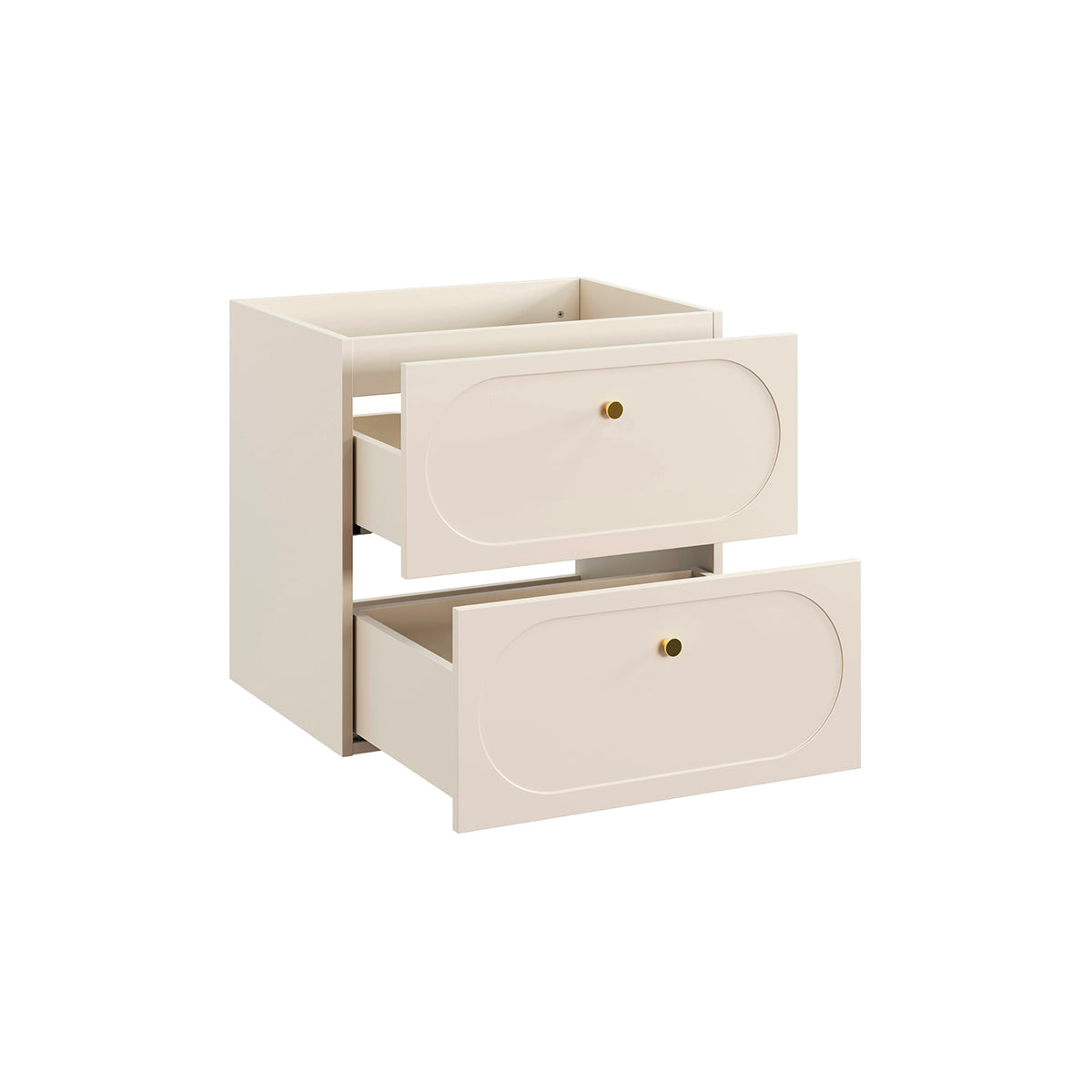 Meuble sous-vasque 120cm plan de toilette Sanae Beige sable - vue 2